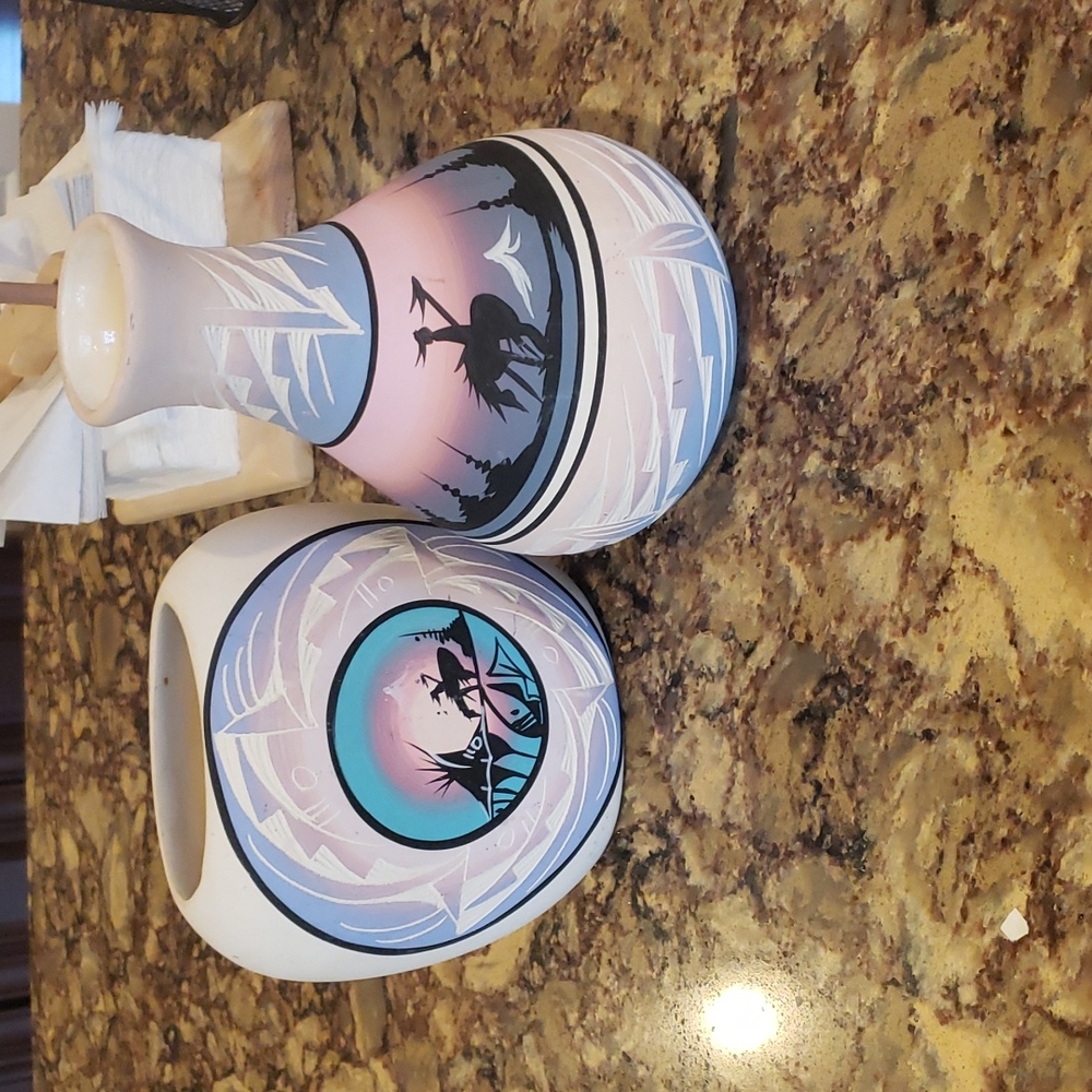 Native American signed vases